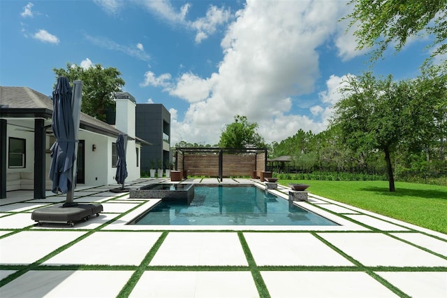 10416 Pocket Ln, Orlando, FL 32836 - swimming pool featuring an in-ground hot tub and a patio area