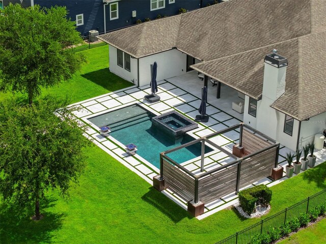 10416 Pocket Ln, Orlando, FL 32836 - view of pool with a patio and a pool with connected hot tub