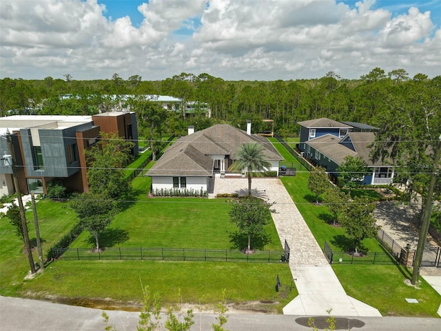 10416 Pocket Ln, Orlando, FL 32836 - aerial view of property and surrounding area with a heavily wooded area