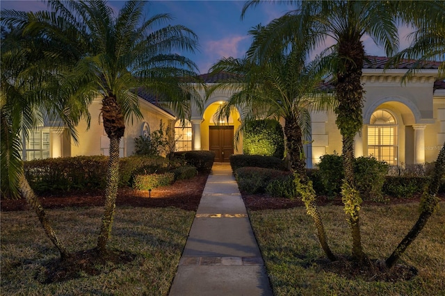 view of mediterranean / spanish house