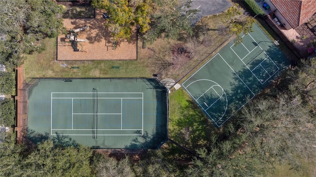 birds eye view of property