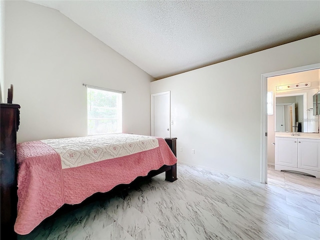 5633 Piney Ridge Dr, Orlando, FL 32808 - bedroom featuring lofted ceiling and a textured ceiling