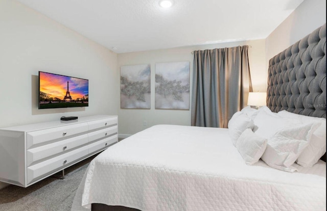 bedroom with carpet floors