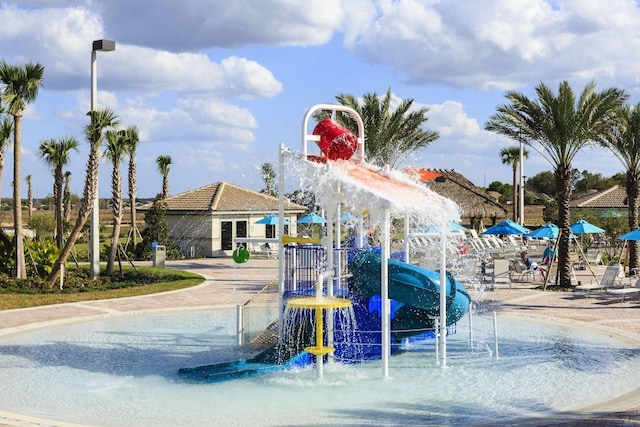 view of jungle gym