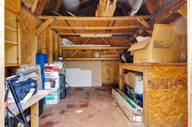 view of storage room