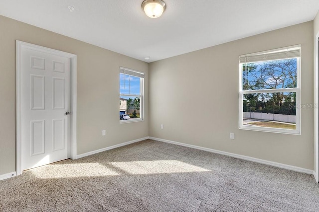 empty room with light carpet