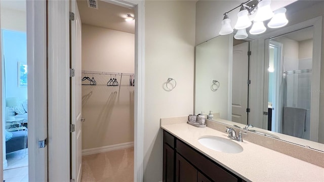 bathroom featuring vanity