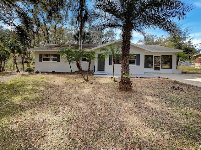 view of ranch-style home