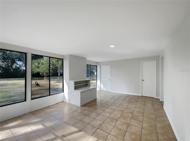 view of tiled spare room