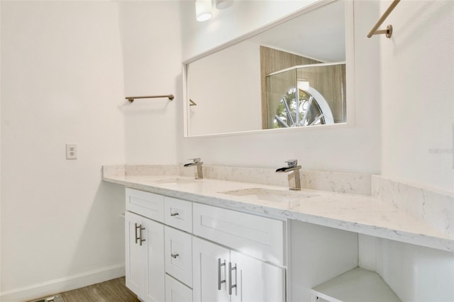 bathroom featuring vanity