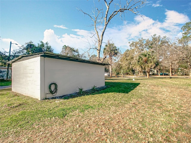 exterior space featuring an outdoor structure