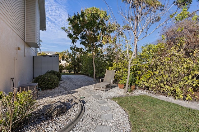 view of yard featuring a patio