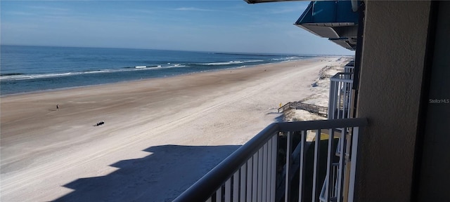 property view of water with a view of the beach