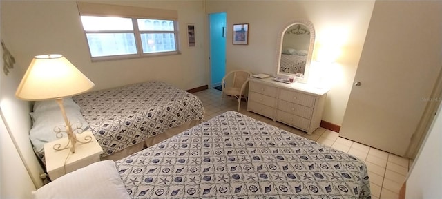 view of tiled bedroom