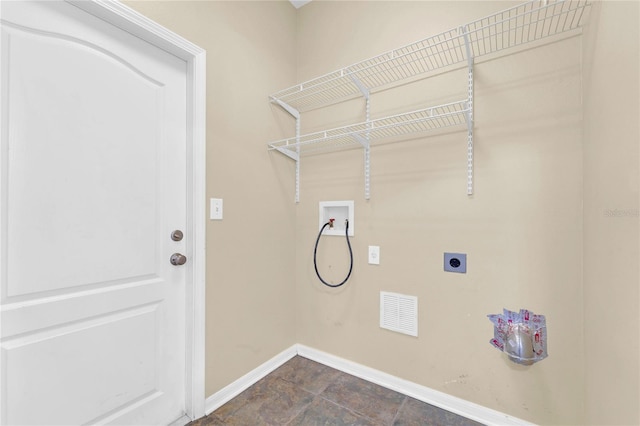 laundry room featuring hookup for a washing machine and hookup for an electric dryer