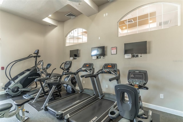 view of exercise room