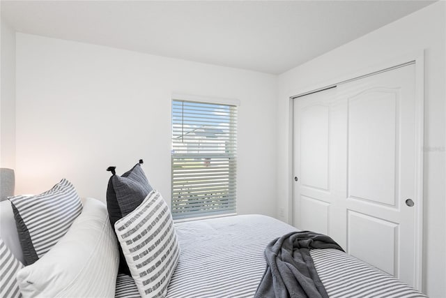 bedroom featuring a closet