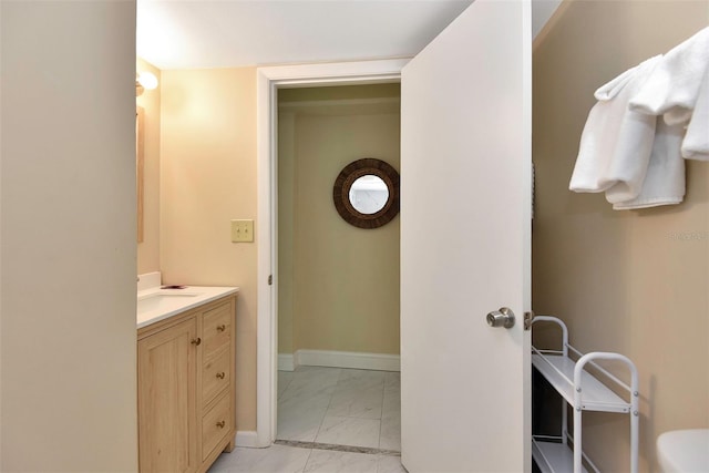 bathroom featuring vanity