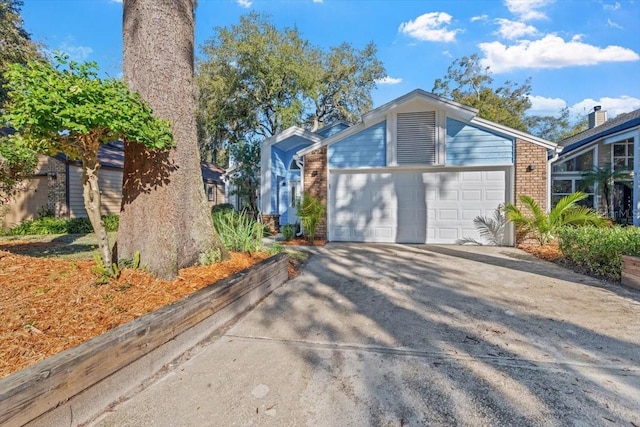 view of home's exterior featuring a garage