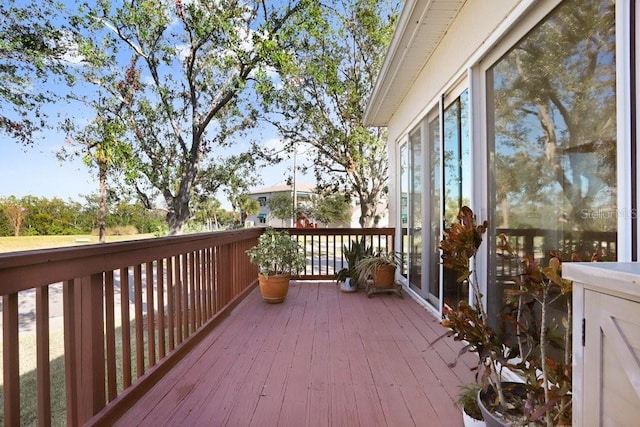 view of wooden terrace