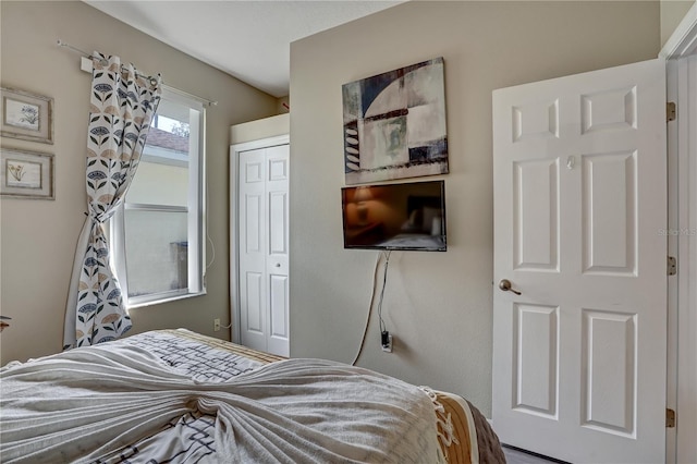 bedroom with a closet