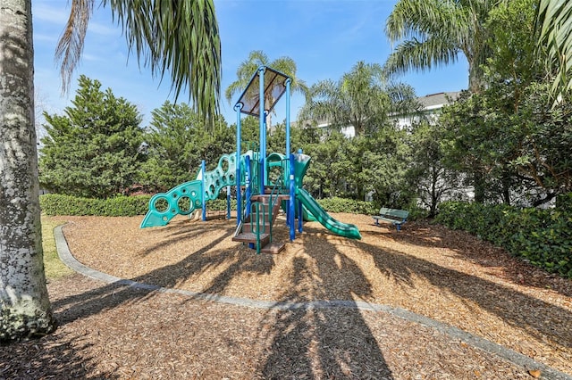 view of jungle gym