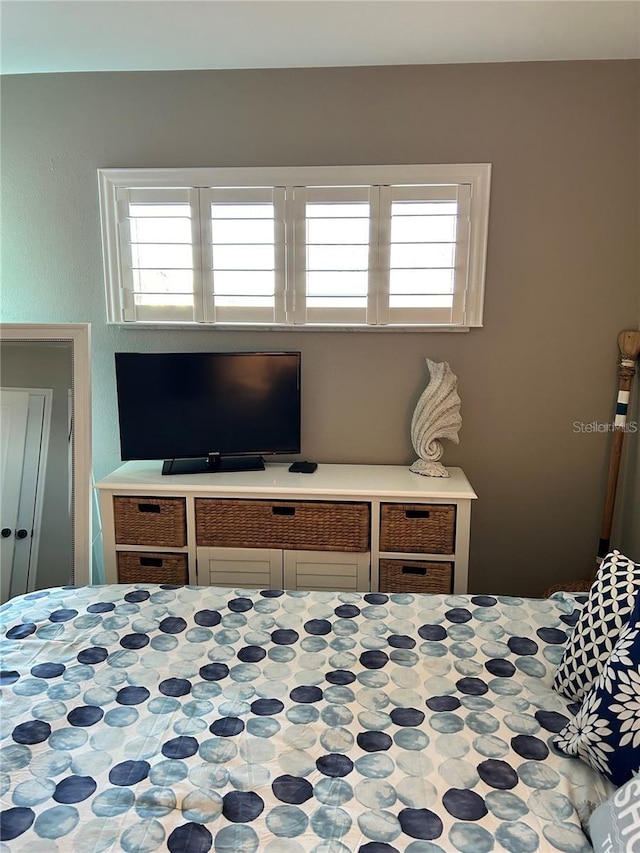 bedroom featuring multiple windows