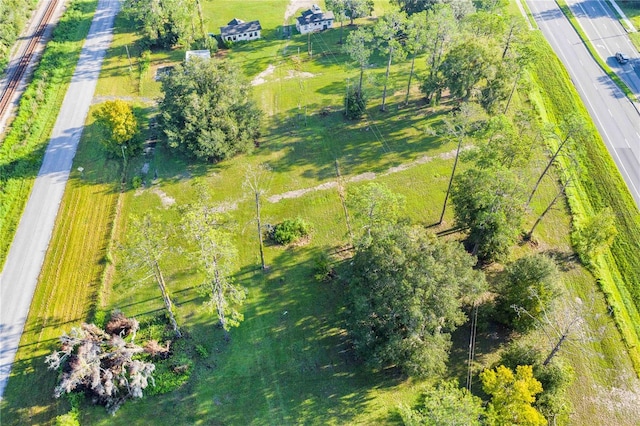 drone / aerial view featuring a rural view