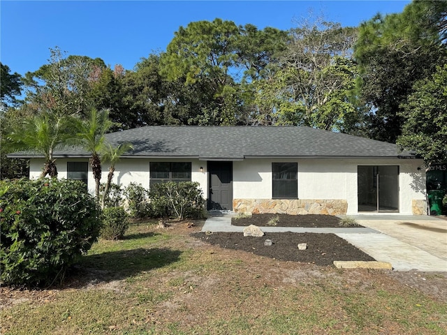 view of ranch-style home