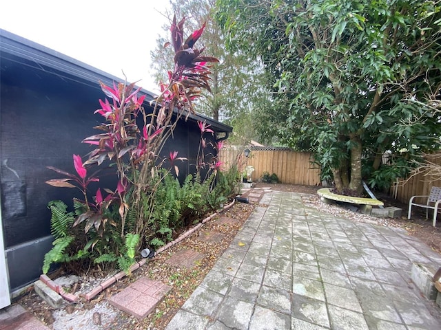 view of patio / terrace featuring a fenced backyard