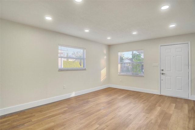 entryway featuring light hardwood / wood-style floors