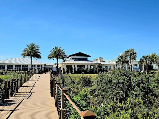 view of dock area