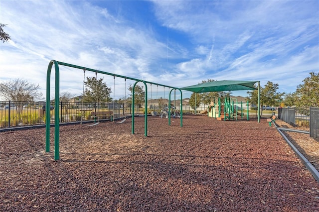 view of jungle gym