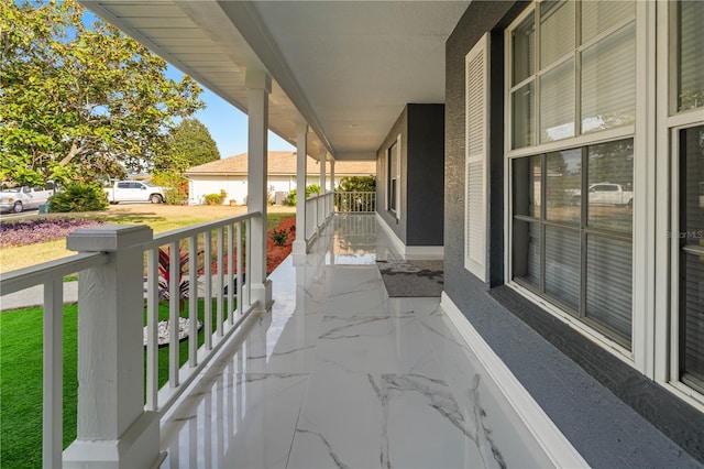 balcony with a porch