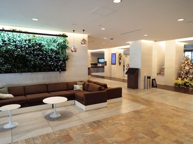 view of community lobby