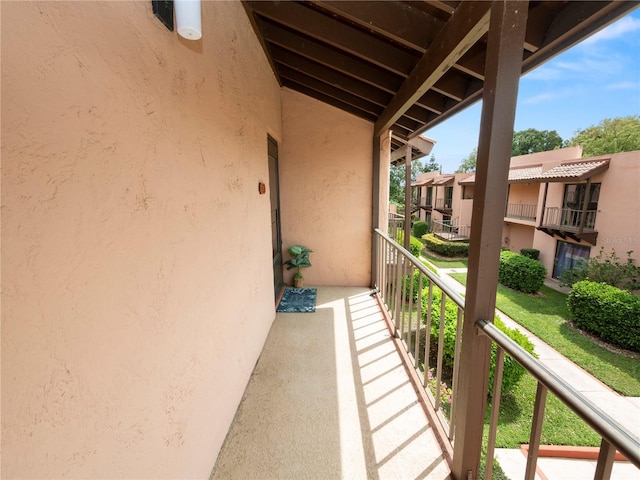 view of balcony