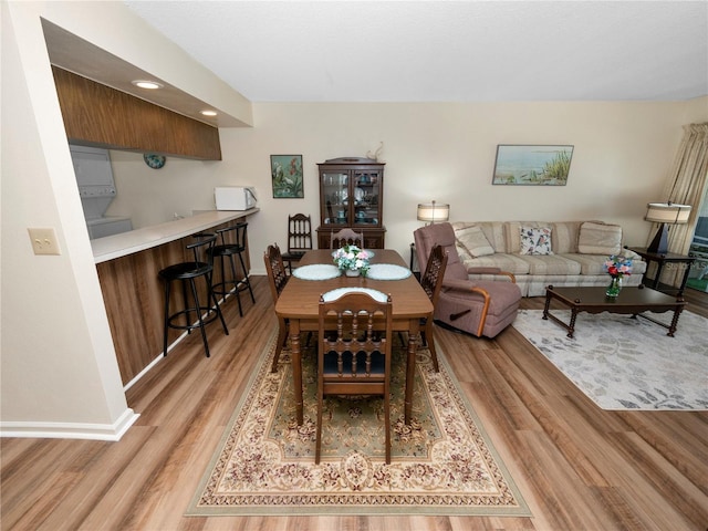 dining room featuring light wood-type flooring