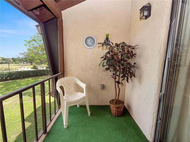 view of balcony