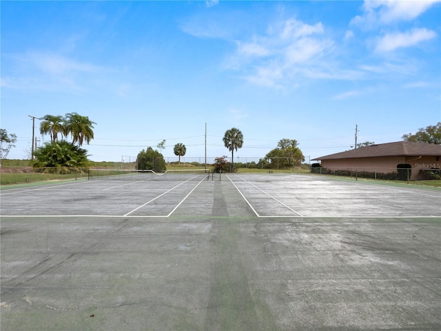 view of sport court