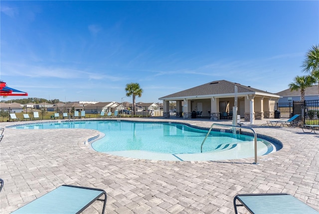 view of pool with a patio