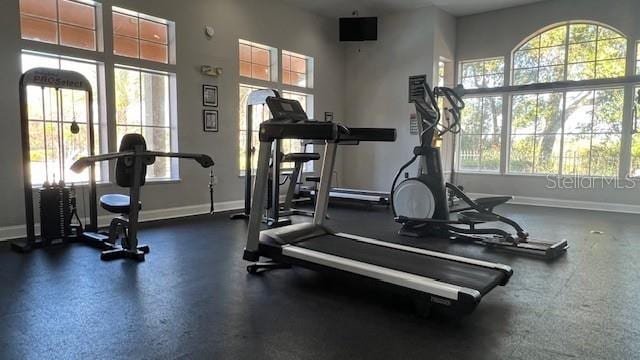 view of exercise room