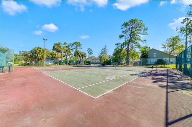 view of tennis court