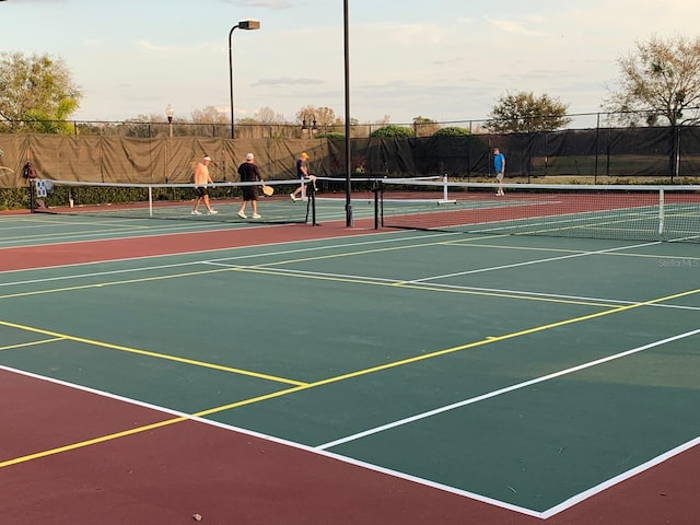 view of sport court