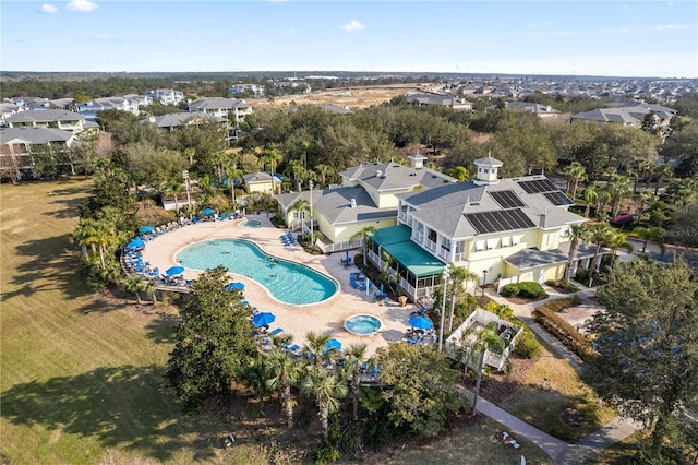 birds eye view of property