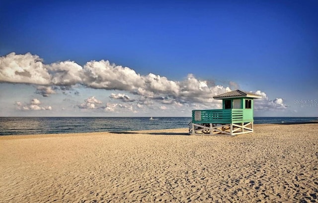 water view with a beach view