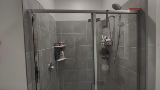 bathroom with walk in shower