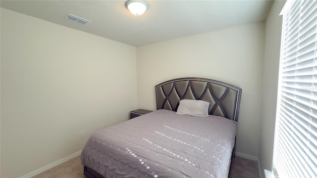 carpeted bedroom with multiple windows