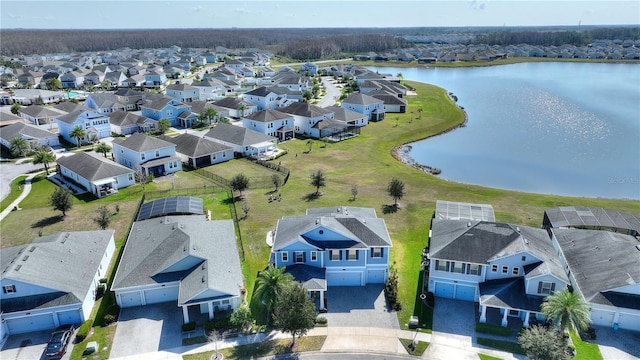 4608 Egg Harbor Dr, Kissimmee, FL 34746 - birds eye view of property with a water view
