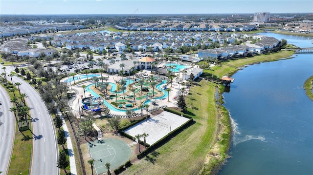 4608 Egg Harbor Dr, Kissimmee, FL 34746 - aerial view with a water view