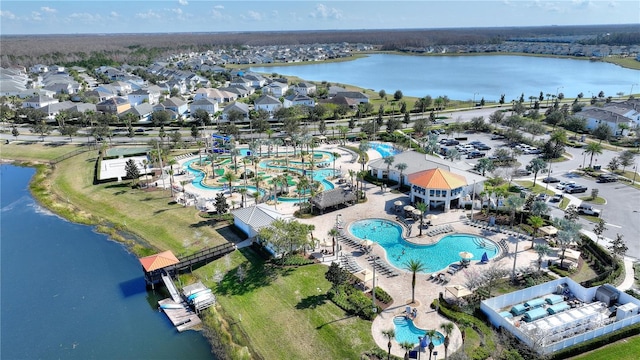 4608 Egg Harbor Dr, Kissimmee, FL 34746 - bird's eye view with a water view